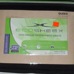 ECOSHEEX by SHEEX 4pc sheet set QUEEN color HONEY